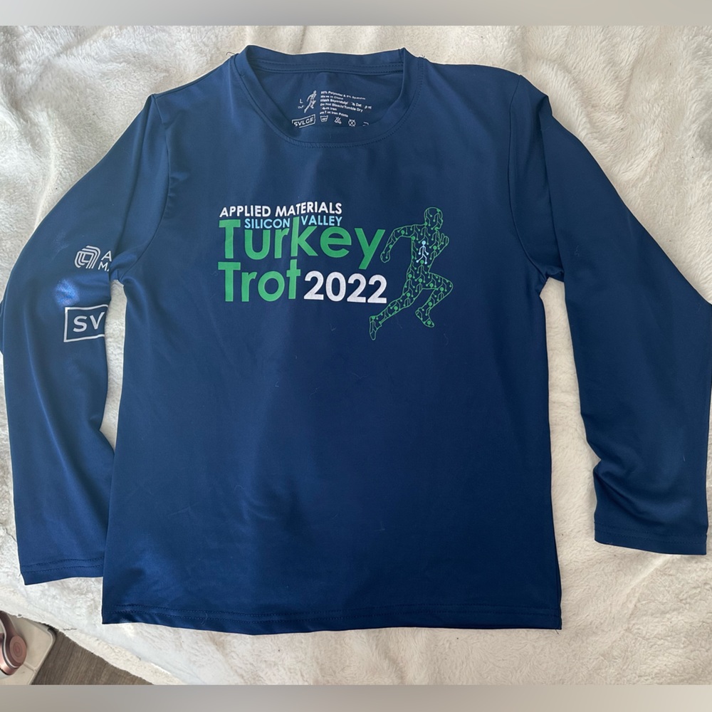 Silicon Valley Turkey Trot 2022 Kids Dri-Fit Long Sleeve Shirt